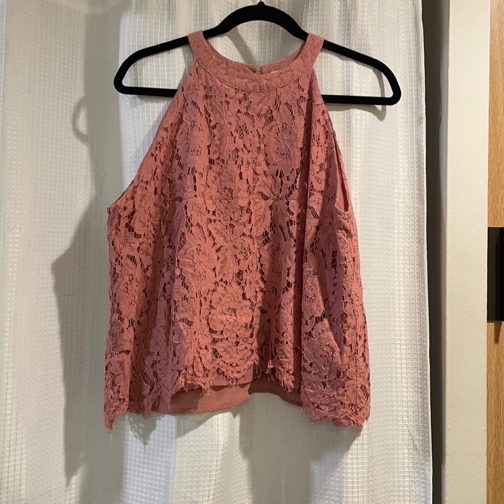 Sophie Rue Pink High Neck Top